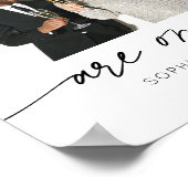 Moderne Drink zijn op ons kalligrafie script foto Poster (Hoek)