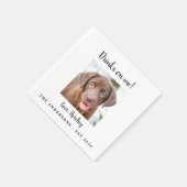 Moderne Drinken op mijn hondenweduwschap Servet (Hoek)