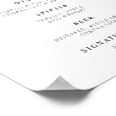 Moderne Drinken Teken Vrijgezellenfeest Poster (Hoek)