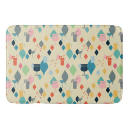 Moderne Drinken uit de midden van de eeuw Badmat