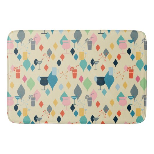 Moderne Drinken uit de midden van de eeuw Badmat (Voorkant)