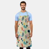 Moderne Drinken uit de midden van de eeuw Schort (Gedragen)