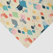 Moderne Drinken uit de midden van de eeuw Tissuepapier (Detail)