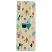 Moderne Drinken uit de midden van de eeuw Wijn Cadeautas (Voorkant)