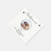 Moderne Drinken van foto's op me hondenweduwschap Servet (Hoek)