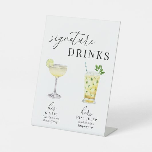 Moderne Drinken voor de ondertekening van Waterver Reclamebord Met Voetstuk (Voorkant)