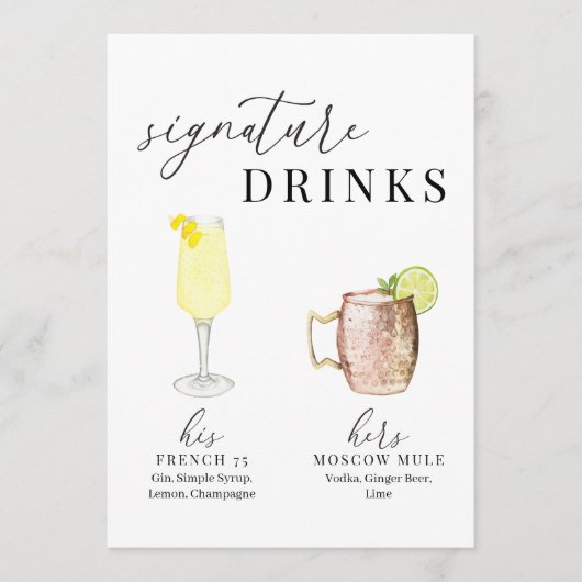 Moderne Drinken voor het ondertekenen van Waterver (Voorkant)