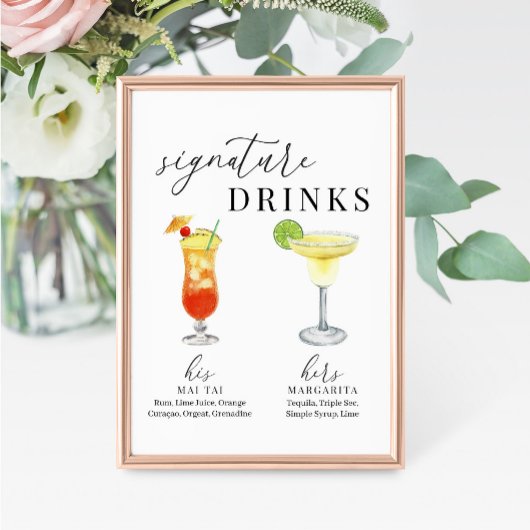 Moderne Drinken voor het ondertekenen van Waterver