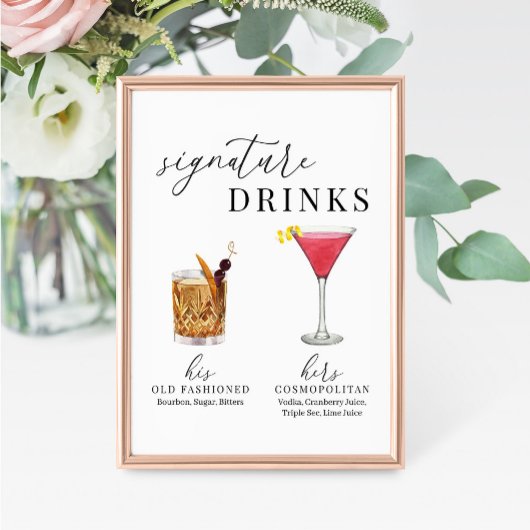 Moderne Drinken voor het ondertekenen van Waterver