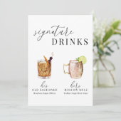 Moderne Drinken voor het ondertekenen van Waterver (Staand voorkant)