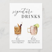 Moderne Drinken voor het ondertekenen van Waterver (Voorkant)