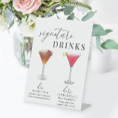 Moderne Drinken voor het ondertekenen van Waterver Reclamebord Met Voetstuk