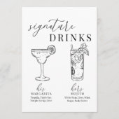 Moderne Drinken voor zwarte en witte handtekeninge (Voorkant)