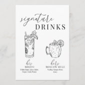 Moderne Drinken voor zwarte en witte handtekeninge (Voorkant)