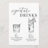 Moderne Drinken voor zwarte en witte handtekeninge (Voorkant)