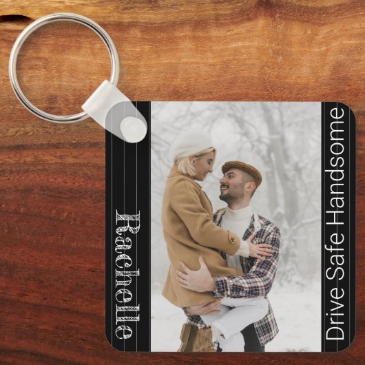 Moderne drive Safe Gift to Husband Boyvriend Sleutelhanger (Voorkant)