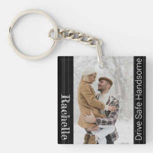 Moderne drive Safe Gift voor Husband Boyvriend Key Sleutelhanger