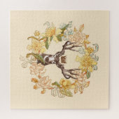 Moderne  droger roze roze klep legpuzzel (Horizontaal)