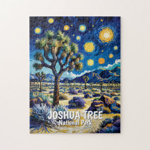 Moderne dromerige Joshua Tree Mojave woestijn Wand Legpuzzel