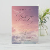 Moderne dromerige zonsondergang op wolk 9 Vrijgeze Kaart (Staand voorkant)