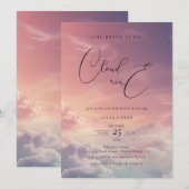 Moderne dromerige zonsondergang op wolk 9 Vrijgeze Kaart (Voorkant / Achterkant)