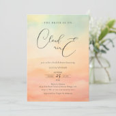 Moderne dromerige zonsondergang op wolk 9 Vrijgeze Kaart (Staand voorkant)