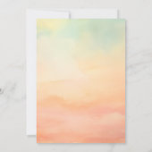 Moderne dromerige zonsondergang op wolk 9 Vrijgeze Kaart (Achterkant)