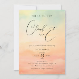 Moderne dromerige zonsondergang op wolk 9 Vrijgeze Kaart