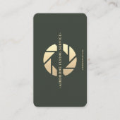 Moderne Drone Pilot Vliegservice Groen Goud Visitekaartje (Voorkant)