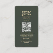 Moderne Drone Pilot Vliegservice Groen Goud Visitekaartje (Achterkant)