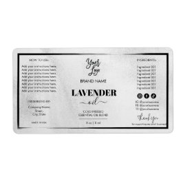 Moderne Dropper Fles Etiket Logo