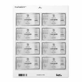 Moderne Dropper Fles Etiket Logo (Full Sheet)