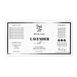 Moderne Dropper Fles Etiket Logo