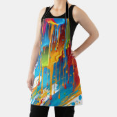 Moderne druipende verf schort (Insitu)