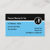 Moderne druk wassen en reinigen visitekaartje (Voorkant)