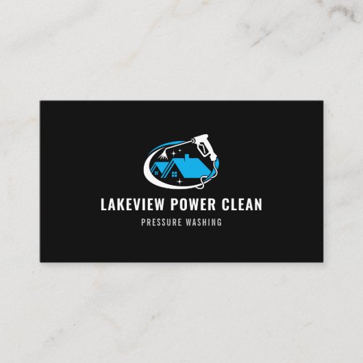 Moderne druk wassen Logo Visitekaartje (Voorkant)