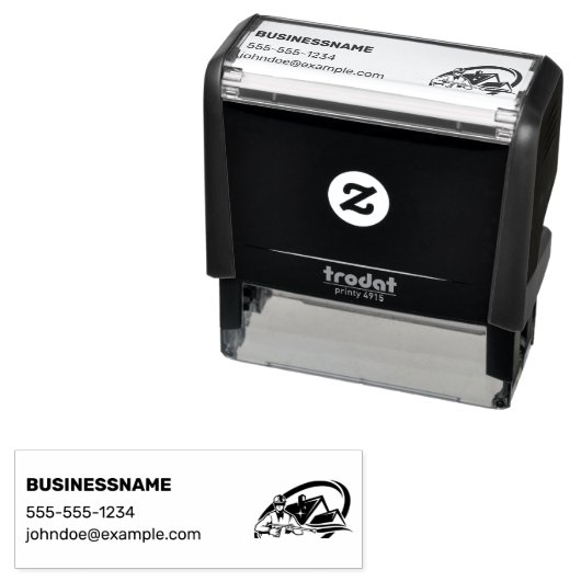 Moderne druk wassen macht wassen huis schoonmaken  zelfinktende stempel (In situ)