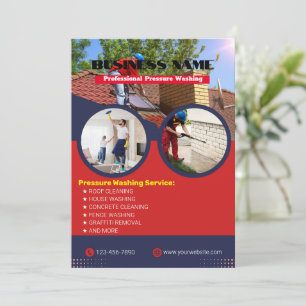 Moderne drukwasbrochures kaart