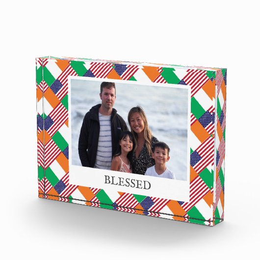 Moderne DUAL IRISH AMERICAN Photo Block Fotoblokken (Rechts)