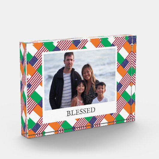 Moderne DUAL IRISH AMERICAN Photo Block Fotoblokken (Links)