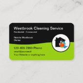 Moderne dubbele-zijreinigingsservice visitekaartje (Achterkant)
