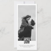 Moderne dubbelzijdige bladwijzer foto trouwkaart save the date (Achterkant)