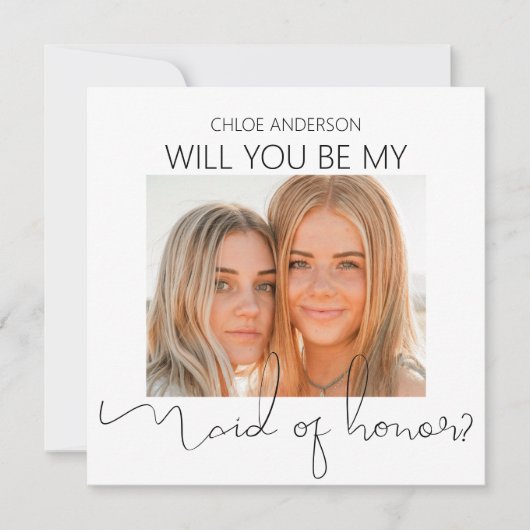 Moderne dubbelzijdige foto gemaakt van het eervoll kaart (Voorkant)