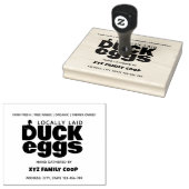 Moderne Duck eierkarton stempel (Gestempeld)