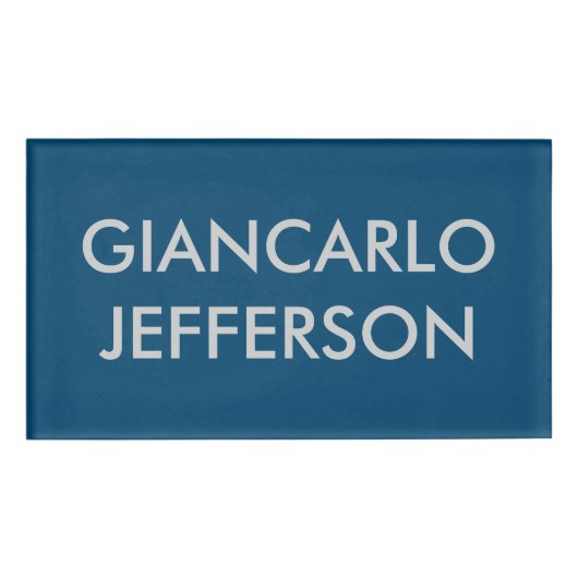 Moderne Duidelijke de Professionele Positie van de Naambadge (Voorkant)