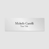 Moderne Duidelijke de Professionele Positie van de Naamplaatje (Voorkant)