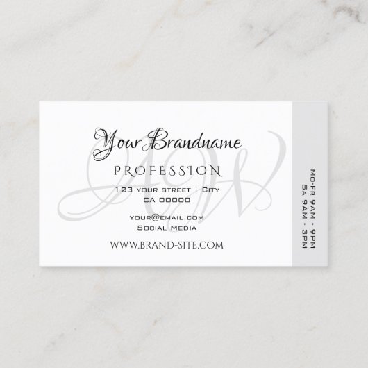 Moderne Duidelijke Witte Kleurrijke Decor Strepen  Visitekaartje (Achterkant)