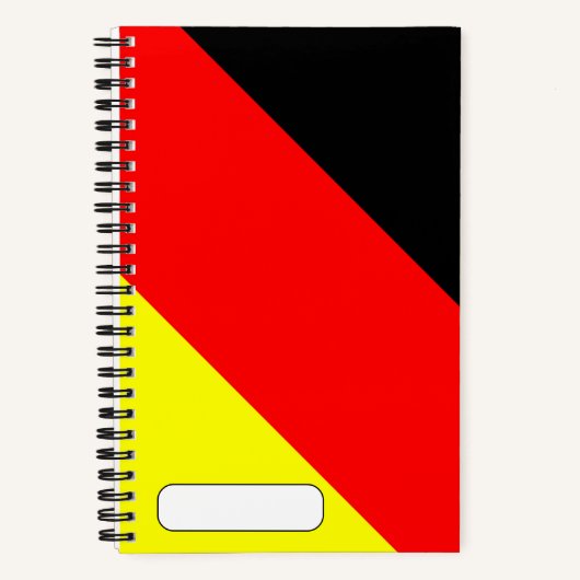 Moderne Duitse vlag Notitieboek (Voorkant)