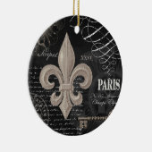 moderne  duitse vloour de lis keramisch ornament (Rechts)