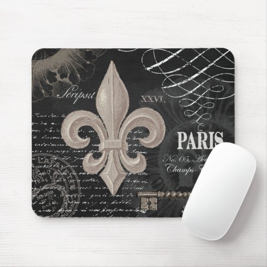 moderne  duitse vloour de lis muismat (Met muis)